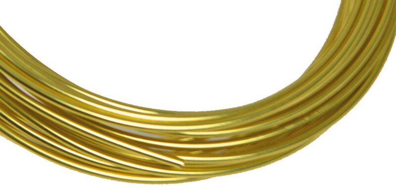 Filo alluminio 2mm 5 mt cod. 6011-391 (Stafil) - Oro