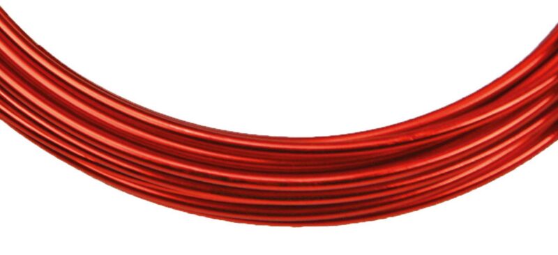 Filo alluminio 2mm 5 mt cod. 6011-391 (Stafil) - Rosso