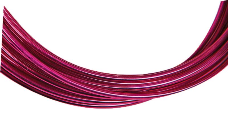 Filo alluminio 2mm 5 mt cod. 6011-391 (Stafil) - Fucsia