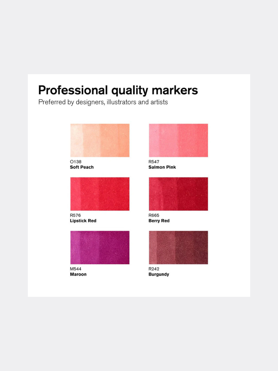 Promarker Set Red Tones (Winsor & Newton) - immagine 2