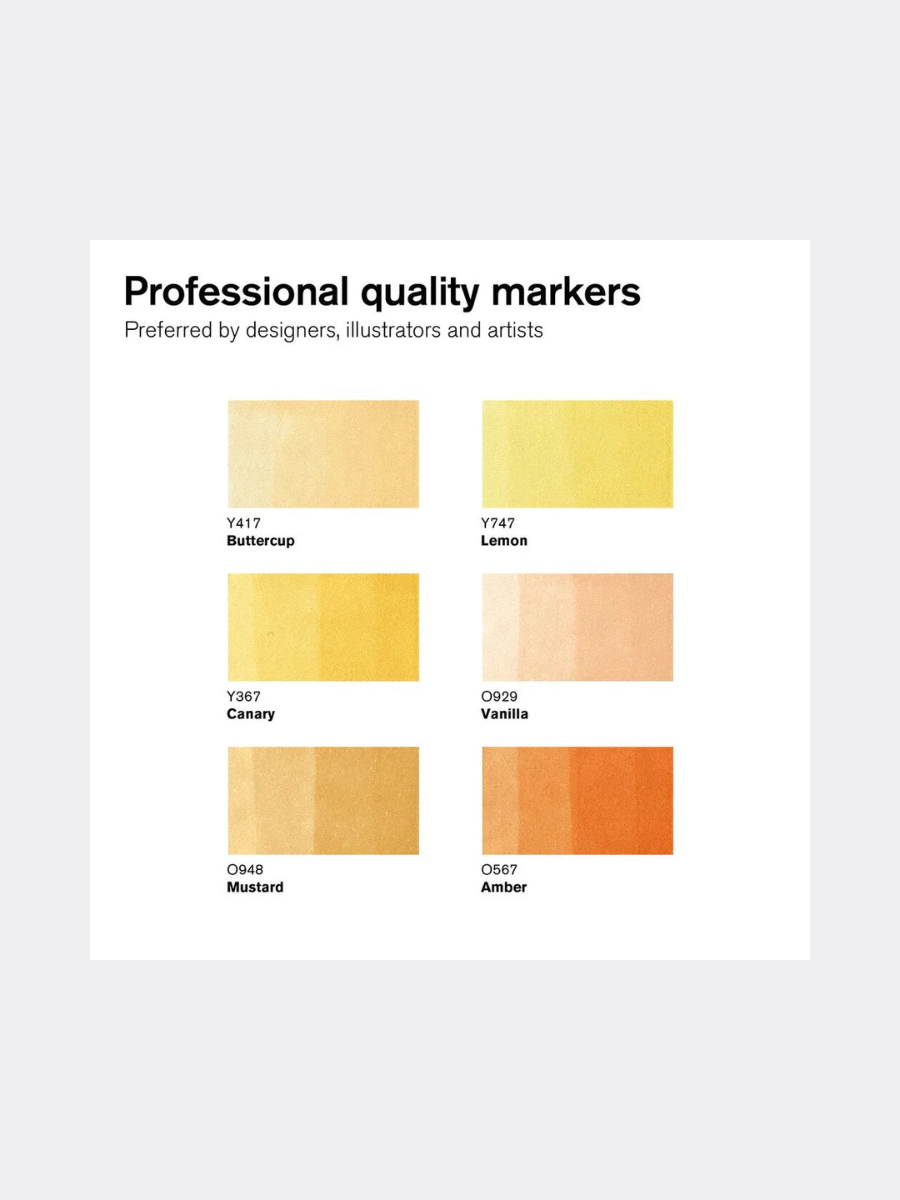 Promarker Set Yellow Tones (Winsor & Newton) - immagine 2